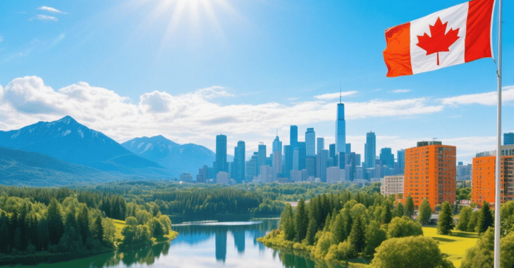 Canadian city skyline representing relocation options in Canada