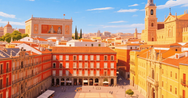 Spanish city street scene appealing to new residents